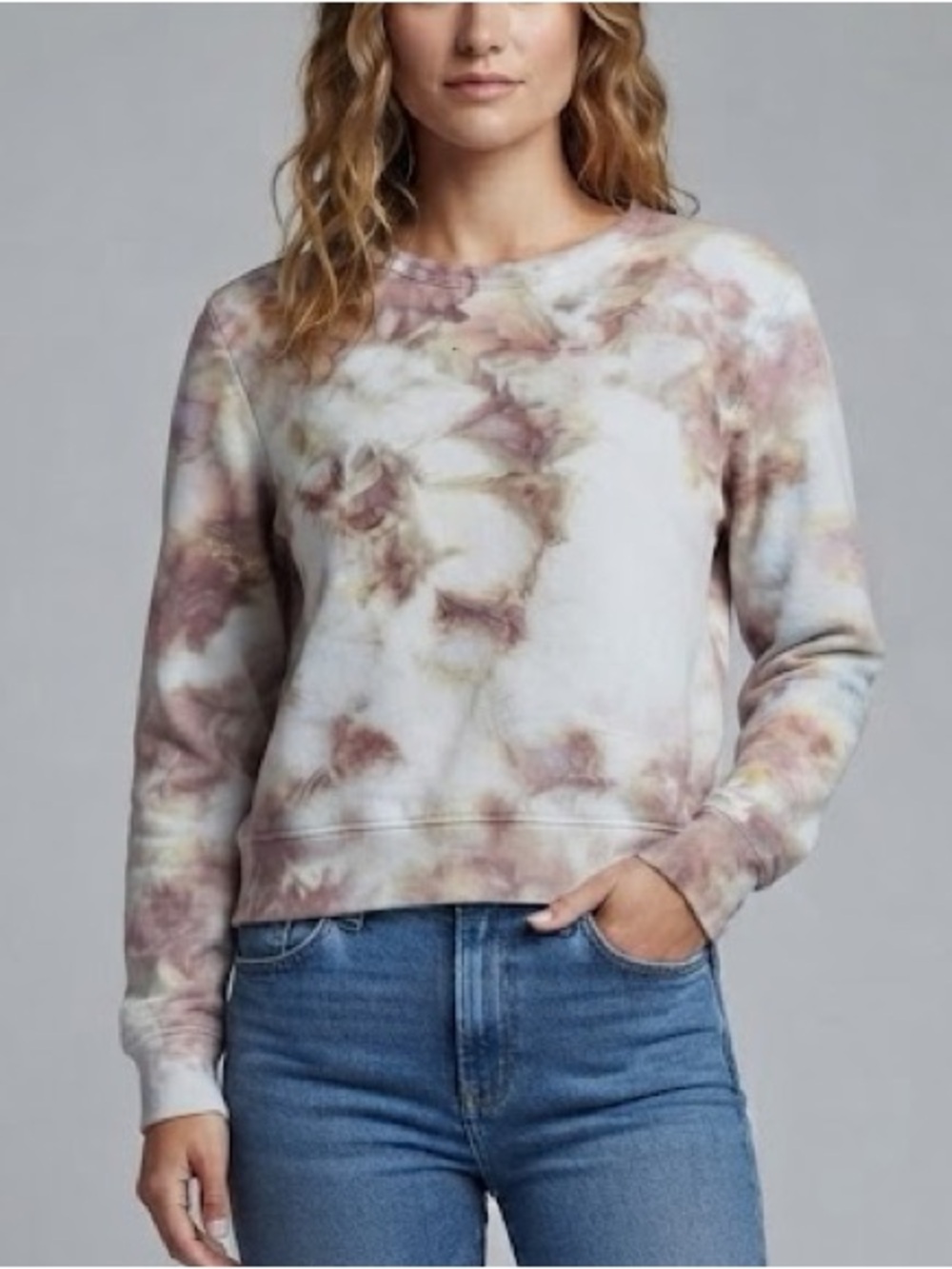 Jala payson pullover in shitake colorway tie dye sweatshirt